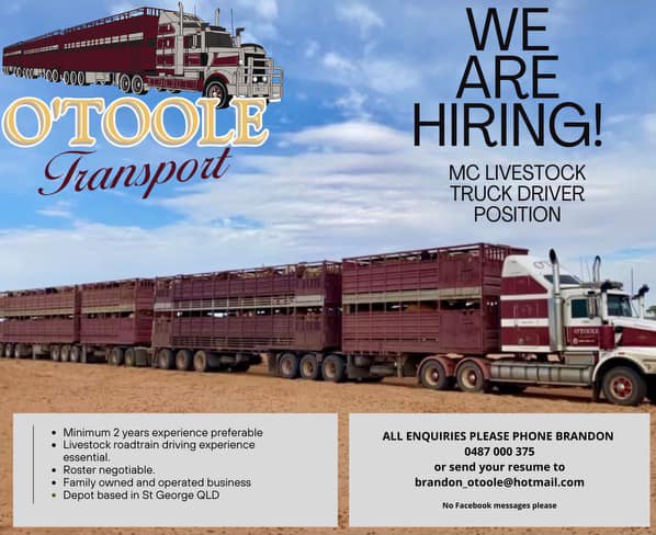 Truck Driver MC Livestock Driver - St George