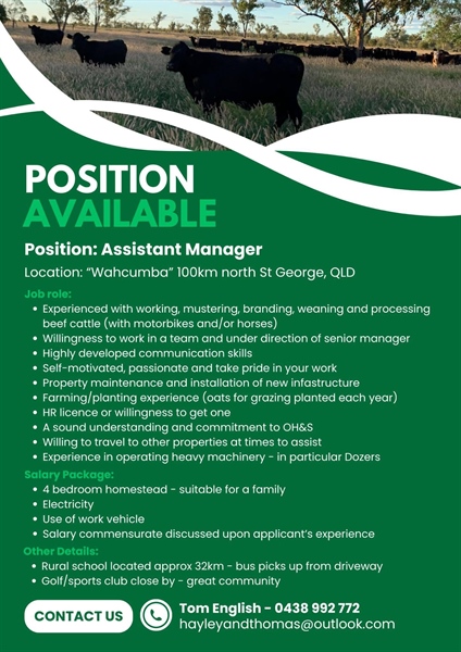 Farm Assistant Manager