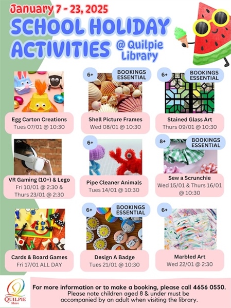 Quilpie Kids Activity