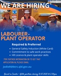 Labourer - Plant Operator -Tambo