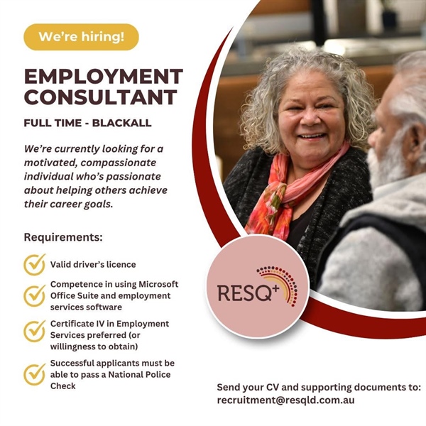 Employment Consultant - Blackall