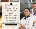 Casual Chef's and Junior Front of House Staff - Roma